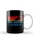 California Blue Surfers Sunset Stripes Kupa Bardak Porselen 1