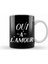 Yes To Love French Slogan Oui A Lamour Kupa Bardak Porselen 1