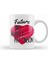 Future Mrs Robert Pattinson Love Heart Kupa Bardak Porselen 1