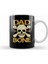 Funny Dad To The Bone Pun Father's Bad To The Bone Kupa Bardak Porselen 1