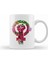 Awesome Floral Fist Hippie Power Hipster Peace Kupa Bardak Porselen 1