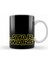 Star Wars Logo Siyah Zemin Kupa Bardak Porselen 1