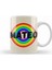 Mateo Name Personalized Custom Vintage Retro Rainbow Style Design Gift Baby Gift For Him Kupa Bardak Porselen 1