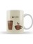 I Love Coffe Kupa Bardak Porselen 1