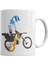 Motocross Motorsiklet Kupa Bardak Porselen 1