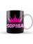 Sophia Name Personalized Custom Vintage Retro Rainbow Style Design Gift Baby Gift For Her Kupa Bardak Porselen 1