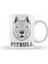 Pug Köpek Pit Bull Face Pitbull Aşıklar Kupa Bardak Porselen 1