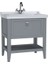 Valarte Lavabo Dolabı 80 cm Mat Gri 62181 1