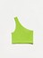 20168 Tek Omuzlu Crop-Lime 1