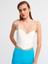 20137 Askılı Crop Top-Ekru 1