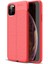 iPhone 11 Pro Kılıf Niss Derili Silikon Kırmızı 1