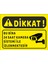 Dikkat Bubina 7/24KAMERA Sistemi Ileizlenmektedir Uyarı Levhası 19 x 25 cm Sarı 1