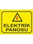 Elektrik Panosu Uyarıl Evhası 19 x 25 cm Sarı 1