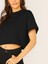 Crop Siyah Tshirt 5