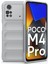 Xiaomi Poco M4 Pro 5g Miami Serisi Darbeye Dayanıklı Silikon Kılıf - Açık Gri 1