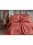 Dantela Hazel Jakarlı Çift Kişilik Yatak Örtüsü Brick 1
