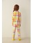Çok Renkli Girls Plaid Pijama Takımı 5