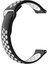 Galaxy Active 2 44 mm Için Delikli Spor Silikon Kordon Siyah Beyaz 1