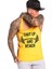 Shut Up And Bench Fitness Gym Tank Top Sporcu Atleti Sarı 1