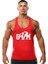 Gym Fitness Tank Top Sporcu Atleti Kırmızı 1