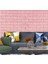 Pembe 3D Kendinden Yapışkanlı Duvar Kağıdı Duvar Paneli NW03 2