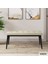 Concept Roy Serisi, 80 x 132 cm Mdf Mutfak Masa Takımı,siyah Mermer Desen Masa 4 Sandalye 1 Bench 3