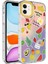 Apple iPhone 11 Kılıf Kamera Çıkıntılı Renkli Desenli Silikon 1