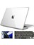 Apple MacBook Pro 2021 M1 16.2 Inc A2485 Uyumlu Parlak Kılıf + Siyah Klavye Kılıfı + Film 1
