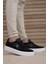 Siyah Beyaz Erkek Sneaker 0012453 4