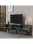 Lidya Tv Stand Antrasit-Altın 3