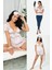 5'li İçeride&Dışarıda Fırfırlı Gri Pijama Takım S27242 1