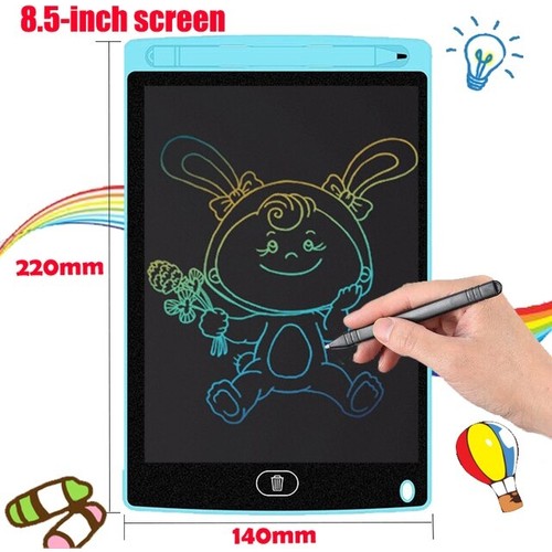 Bizimevde 8,5 inç LCD Yazı ve Resim Çizim Grafik Tablet Çocuk ve Yetişkinler İçin Turkuaz