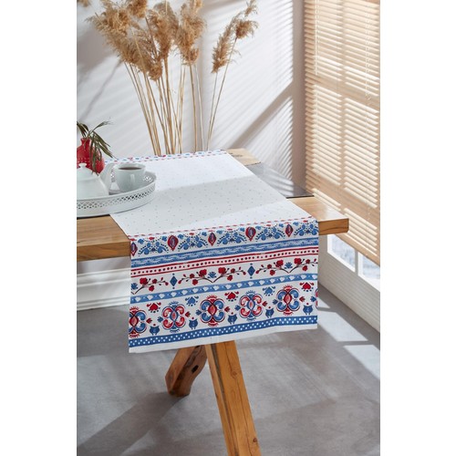Pamuk Ören Italiano Runner 50 x 140 cm Mavi