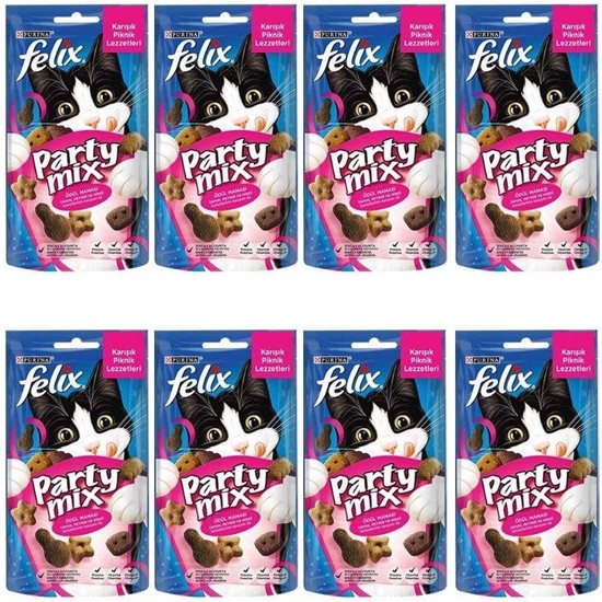 Felix Party Mix Karışık Piknik Lezzetler Kedi Ödülü 60 gr x Fiyatı