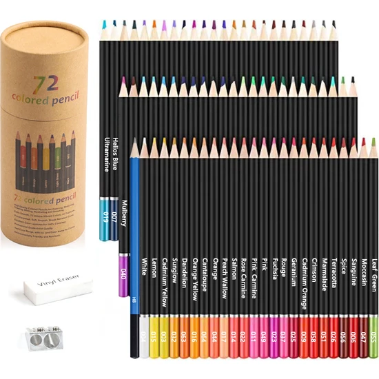 FIY Boyama Seti Renkli Kalem Seti Grafiti Çizim Kalemi Yağlı Renkli Kalem Sanatı Graffiti Kalemi 72 Adet (Yurt Dışından)