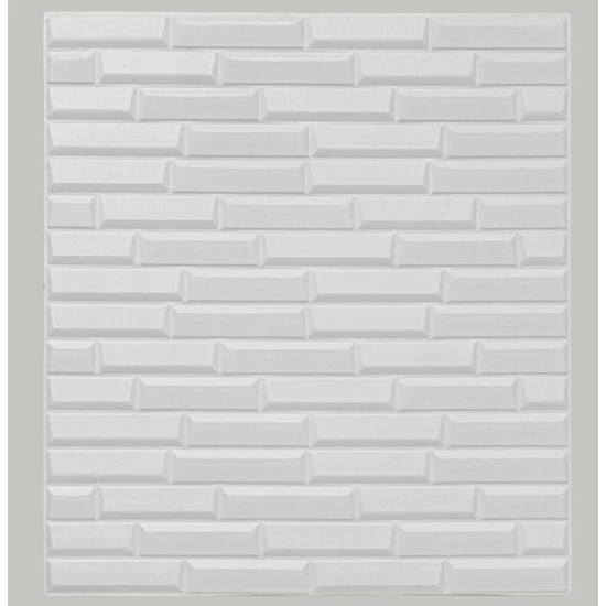 Renkli Duvarlar Kendinden Yapışkanlı Beyaz Opak Duvar Paneli Kağıdı 70 x 38 cm NW55