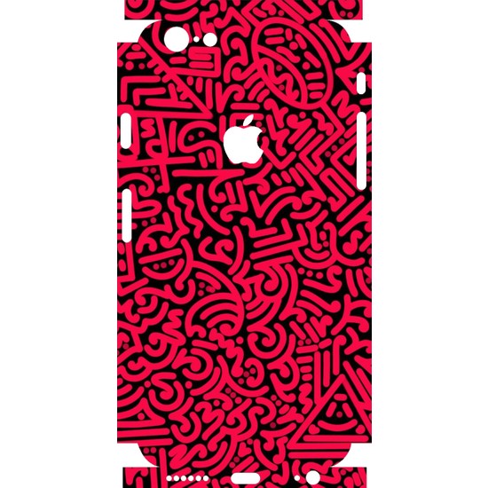 Nanospace Apple iPhone 7 Kırmızı Grafiti Telefon Kaplaması Fiyatı