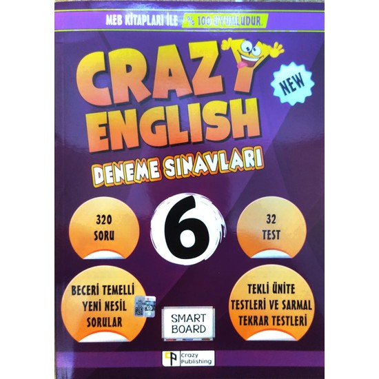 Crazy Publishing 6. Sınıf Crazy English Exam Deneme Sınavı Kitabı