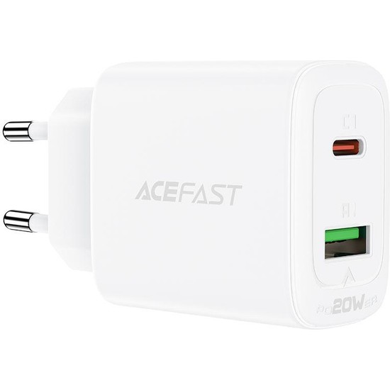 Acefast A25 20W Pd USB Çift Çıkışlı Qc 3.0 Hızlı Şarj Cihazı
