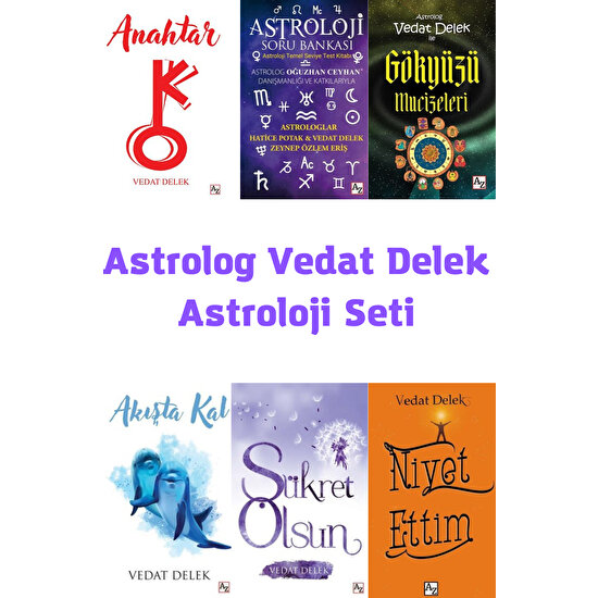 Astrolog Vedat Delek - Astroloji Seti - 6 Kitap