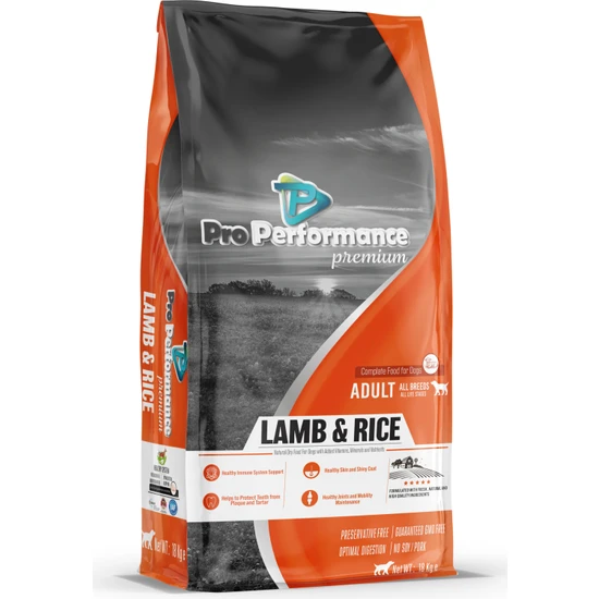 Pro Performance Premium Kuzulu Pirinçli Köpek Maması18 kg