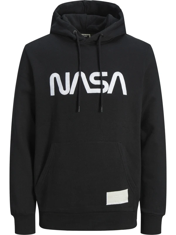 Jack & Jones Kapüsonlu Nasa Baskili Sweatshirt