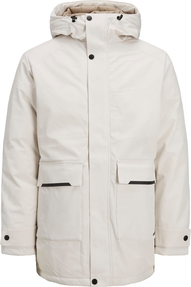 Jack & Jones Kapüşonlu Bej Erkek Kaban 12211896