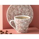 English Home Blumig Porselen 2'li Kahve Fincan Takımı 80 ml Bordo