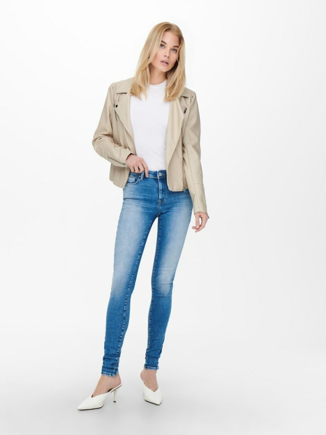 Only kadın onlgemma faux leather biker otw noos 15153079 görsel 4