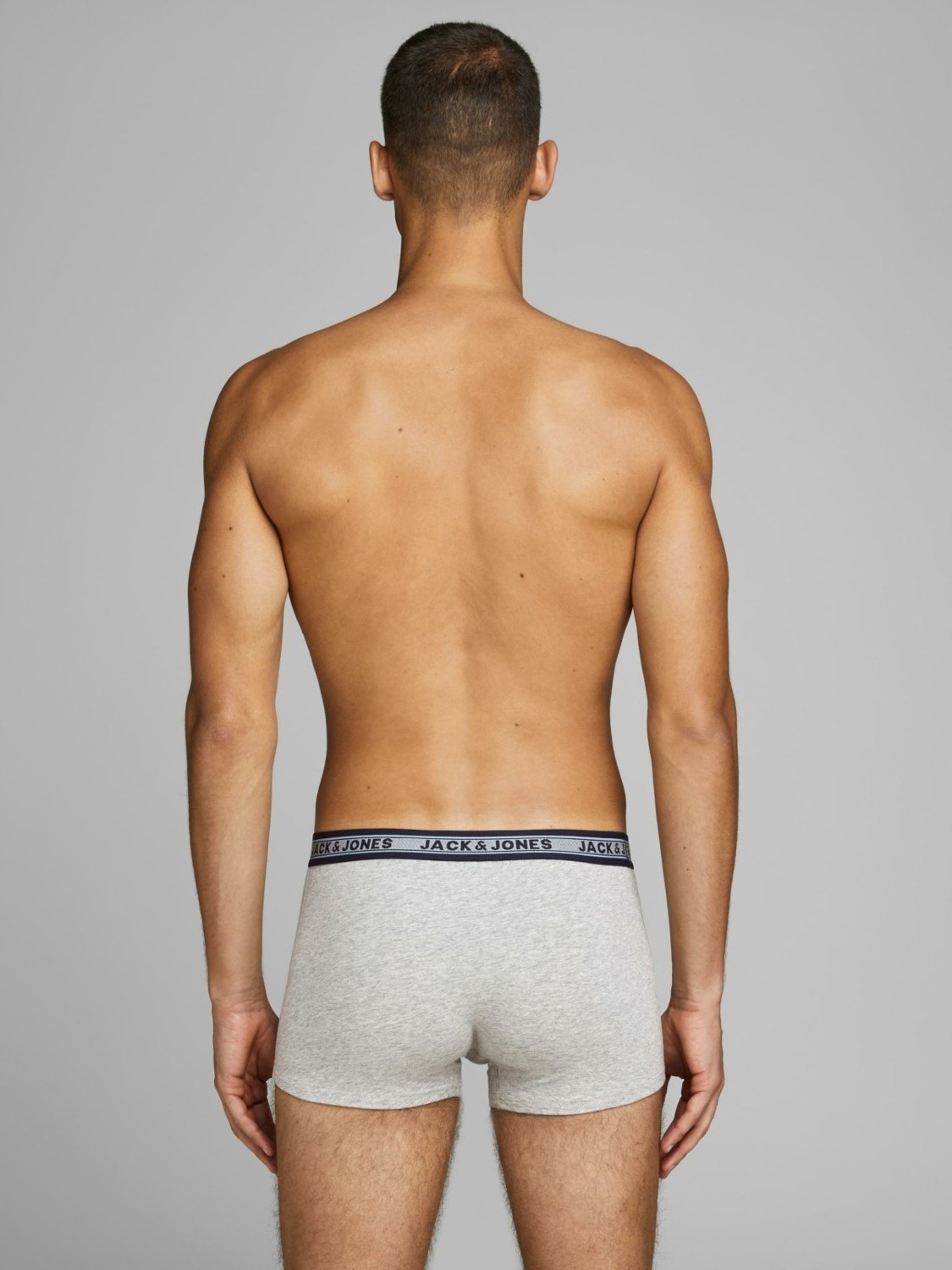 Jack & Jones Erkek Dark Grey Melange Boxer görsel 5