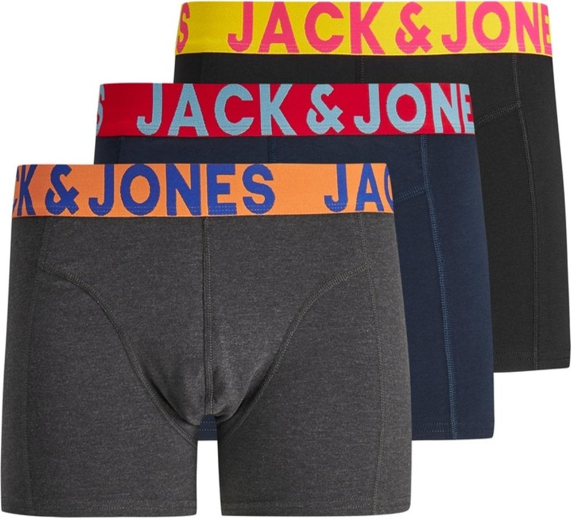 Jack & Jones Jaccrazy Solıd Trunks 3 Pack Noos Erkek Siyah Boxer 12151349-Black