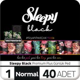 Sleepy Black Premium Plus Günlük Ped Normal 40 Adet Ped