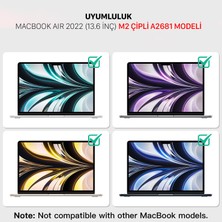 Novstrap Apple MacBook Air 2022 13.6 Inç M2 Çipli A2681 ile Uyumlu Ekran Koruyucu Nano Film