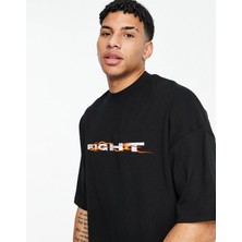 Unisex Fight Oversize Tshirt Siyah